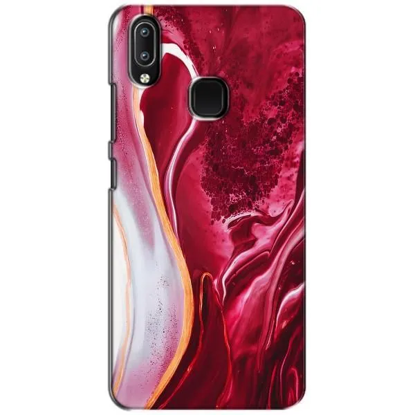Чехол с принтом «Мрамор красный» для Vivo Y93 Lite
