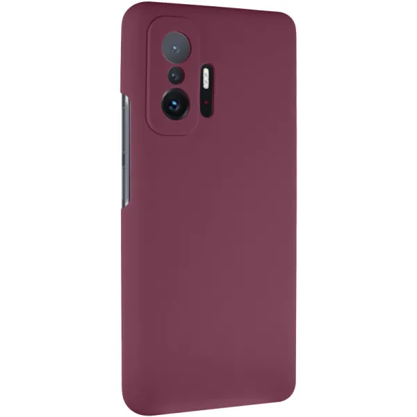 Чехол Silicone Cover Lakshmi Full Camera (AAA) для Xiaomi 11T / 11T Pro — Бордовый — фото 1 Чехол Silicone Cover Lakshmi Full Camera (AAA) для Xiaomi 11T / 11T Pro — Бордовый — фото 1