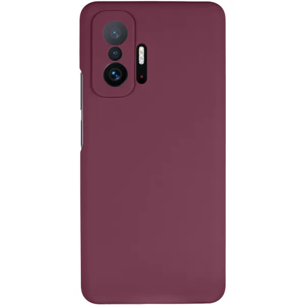 Чехол Silicone Cover Lakshmi Full Camera (AAA) для Xiaomi 11T / 11T Pro — Бордовый — фото 2 Чехол Silicone Cover Lakshmi Full Camera (AAA) для Xiaomi 11T / 11T Pro — Бордовый — фото 2