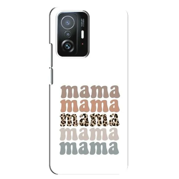 Чехол с принтом «Текстовый коллаж мама» для Xiaomi 11T / 11T Pro