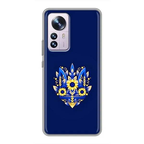Чехол с принтом «Цветочный Герб» для Xiaomi 12 / 12X Чехол с принтом «Цветочный Герб» для Xiaomi 12 / 12X