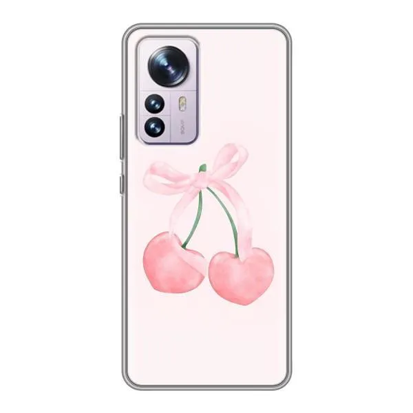 Чехол с принтом «Розовые вишни» для Xiaomi 12 / 12X Чехол с принтом «Розовые вишни» для Xiaomi 12 / 12X