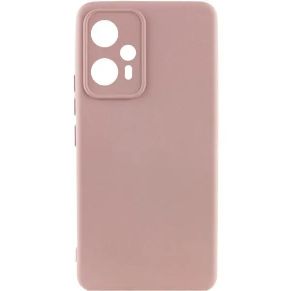 Чехол Silicone Cover Lakshmi Full Camera (A) для Xiaomi Redmi Note 12T Pro — Розовый — фото 1