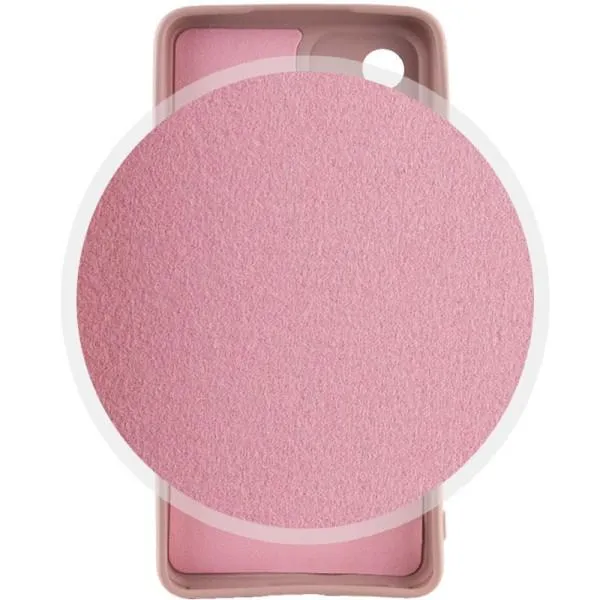 Чехол Silicone Cover Lakshmi Full Camera (A) для Xiaomi Redmi Note 12T Pro — Розовый — фото 3