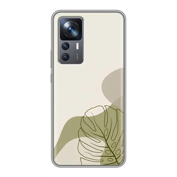 Чехол с принтом «Зеленая монстера дизайн» для Xiaomi 12T Чехол с принтом «Зеленая монстера дизайн» для Xiaomi 12T