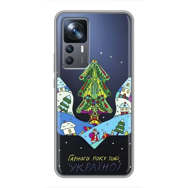 Чехол с принтом «Рождественский герб» для Xiaomi 12T Чехол с принтом «Рождественский герб» для Xiaomi 12T