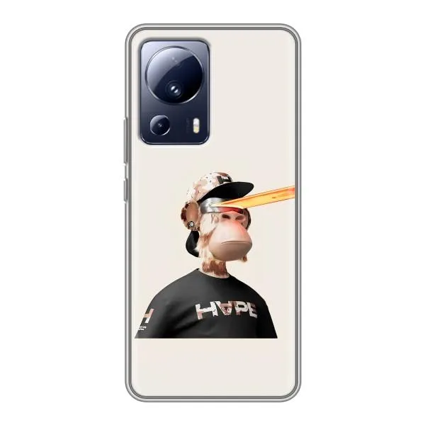 Чехол с принтом «обезьяна NFT в очках» для Xiaomi 13 Lite Чехол с принтом «обезьяна NFT в очках» для Xiaomi 13 Lite