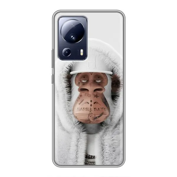 Чехол с принтом «обезьяна NFT в тату» для Xiaomi 13 Lite Чехол с принтом «обезьяна NFT в тату» для Xiaomi 13 Lite