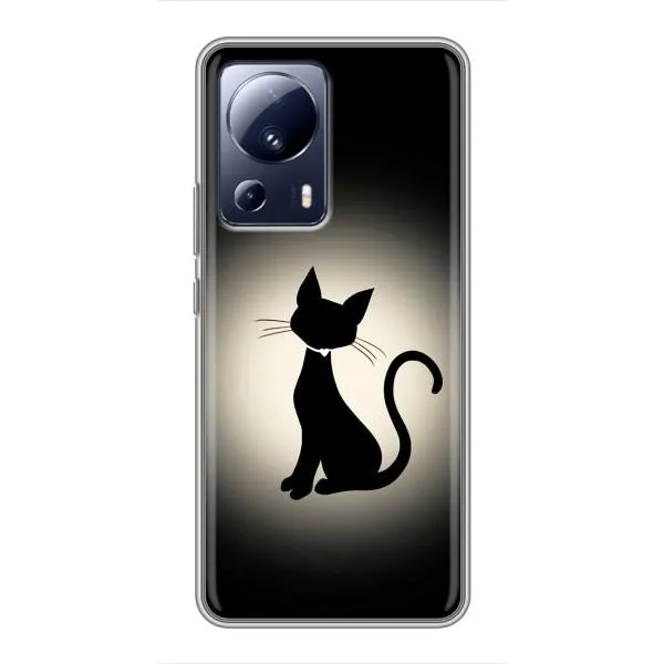 Чехол с принтом «Силуэт котика» для Xiaomi 13 Lite