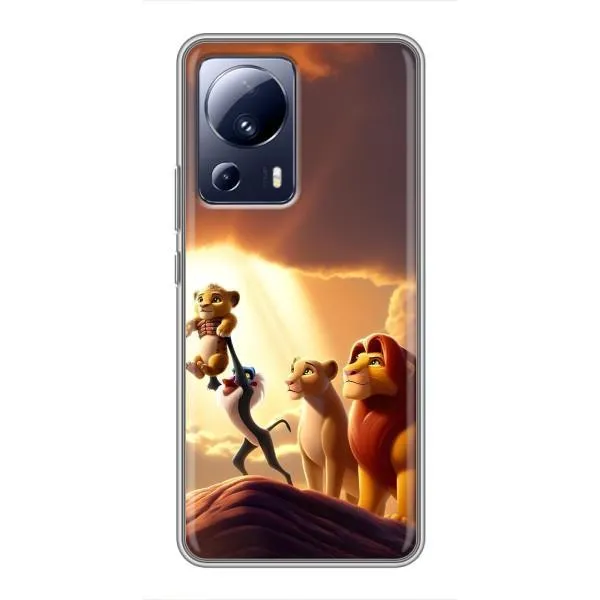 Чехол с принтом «Симба на презентации» для Xiaomi 13 Lite