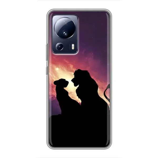 Чехол с принтом «Силуэт Симба и Налу» для Xiaomi 13 Lite