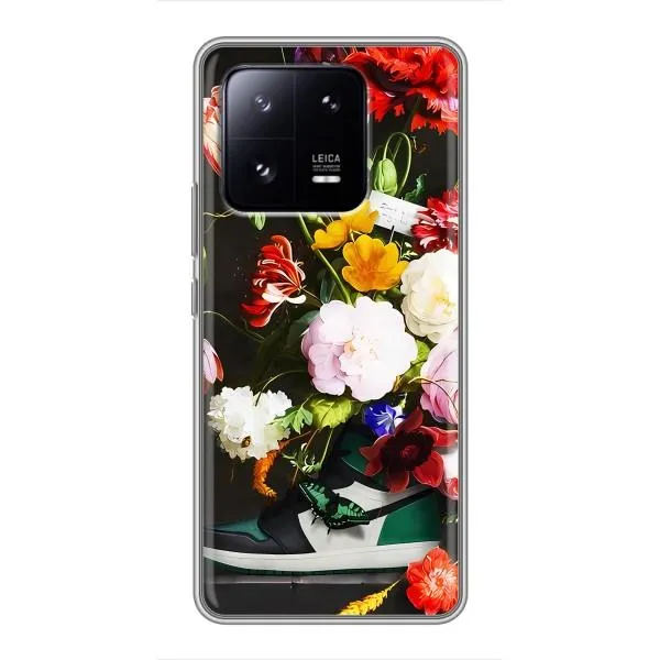 Чехол с принтом «Nike цветы» для Xiaomi 13 Pro Чехол с принтом «Nike цветы» для Xiaomi 13 Pro