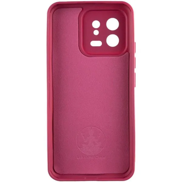 Чехол TPU GETMAN Liquid Silk Full Camera для Xiaomi 13 — Бордовый — фото 3