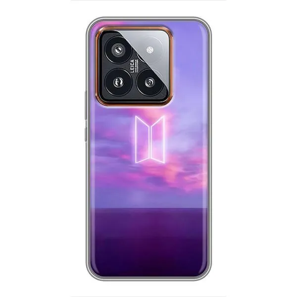 Чехол с принтом «BTS логотип» для Xiaomi 14 Pro Чехол с принтом «BTS логотип» для Xiaomi 14 Pro