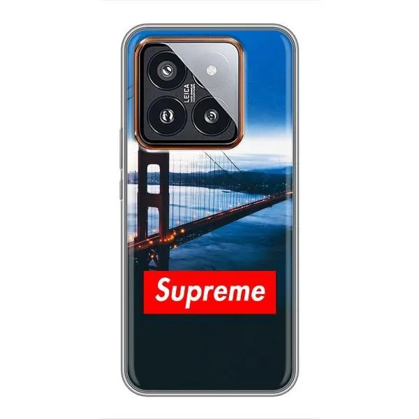 Чехол с принтом «Стиль Supreme» для Xiaomi 14 Pro