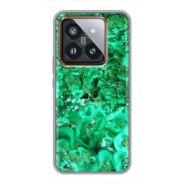 Чехол с принтом «Салатный Мрамор» для Xiaomi 14 Pro