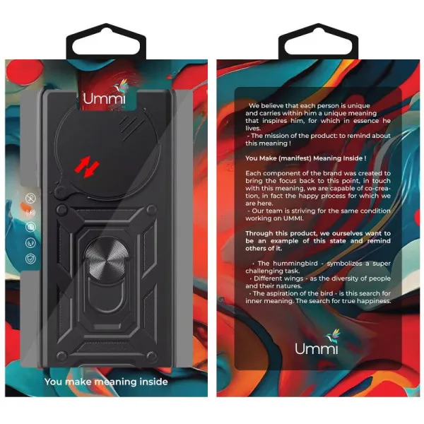 Чехол Ummi Camshield Serge Ring для Xiaomi 14 Ultra — Черный — фото 3 Чехол Ummi Camshield Serge Ring для Xiaomi 14 Ultra — Черный — фото 3