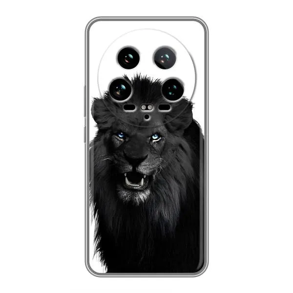 Чехол с принтом «Черный ЛЕВ» для Xiaomi 14 Ultra Чехол с принтом «Черный ЛЕВ» для Xiaomi 14 Ultra