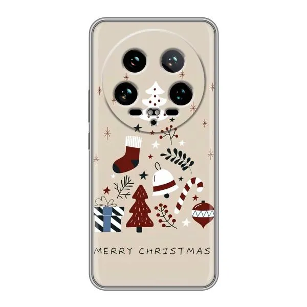 Чехол с принтом «Merry Christmas» для Xiaomi 14 Ultra
