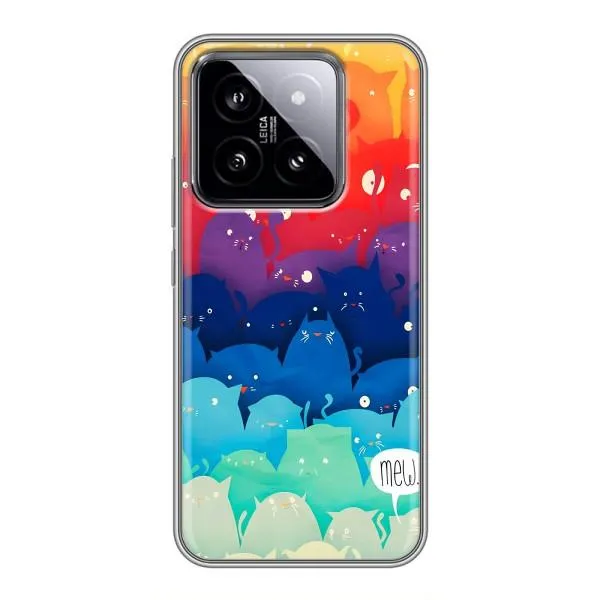 Чехол с принтом «Mew» для Xiaomi 14 Чехол с принтом «Mew» для Xiaomi 14