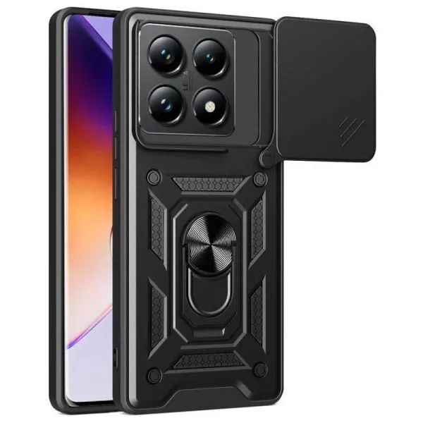 Чехол Ummi Camshield Serge Ring для Xiaomi 14T Pro — Черный