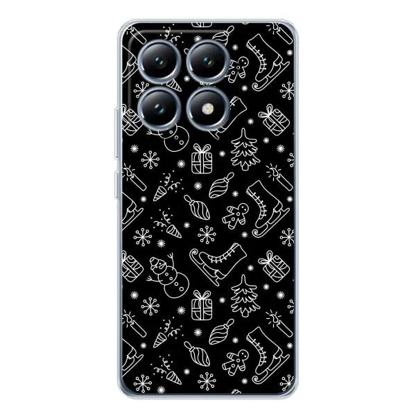 Чехол с принтом «Новогодний фон» для Xiaomi 14T Pro