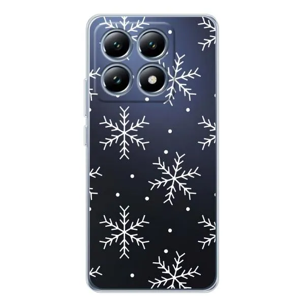 Чехол с принтом «Белые снежинки» для Xiaomi 14T Pro Чехол с принтом «Белые снежинки» для Xiaomi 14T Pro