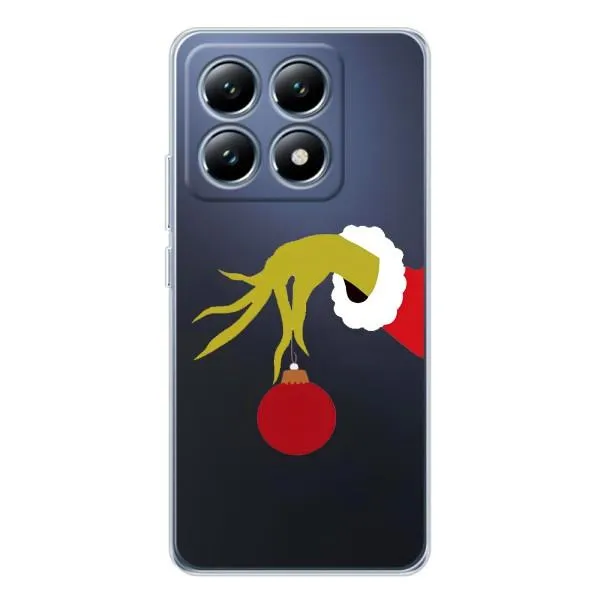 Чехол с принтом «Гринч с игрушкой» для Xiaomi 14T Pro Чехол с принтом «Гринч с игрушкой» для Xiaomi 14T Pro