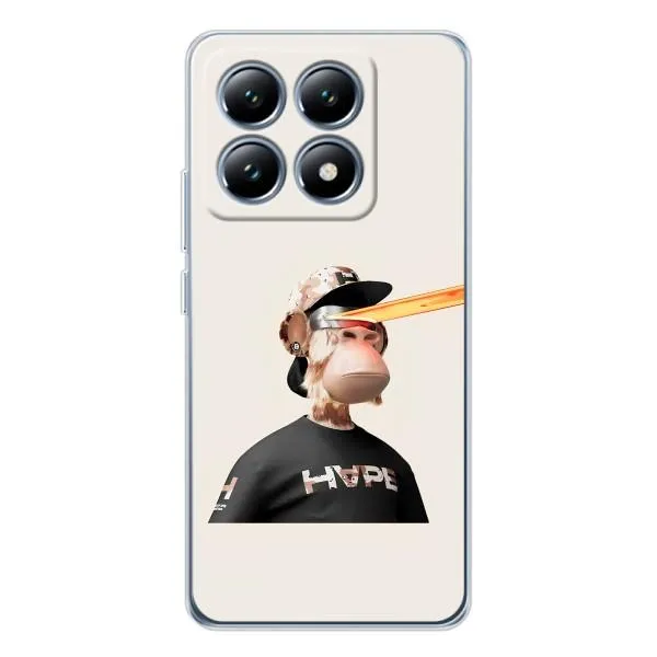 Чехол с принтом «обезьяна NFT в очках» для Xiaomi 14T Чехол с принтом «обезьяна NFT в очках» для Xiaomi 14T