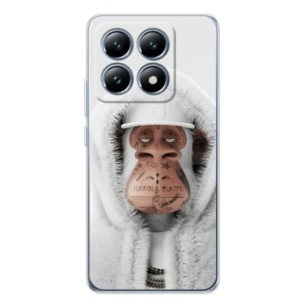 Чехол с принтом «обезьяна NFT в тату» для Xiaomi 14T Чехол с принтом «обезьяна NFT в тату» для Xiaomi 14T