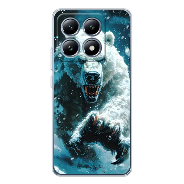 Чехол с принтом «Полярный медведь» для Xiaomi 15 Pro