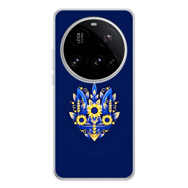 Чехол с принтом «Цветочный Герб» для Xiaomi 15 Ultra