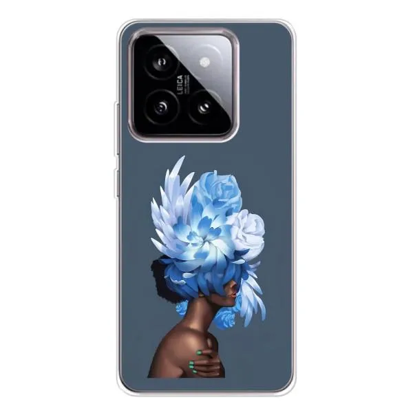 Чехол с принтом «Цветы на голове» для Xiaomi 15 Чехол с принтом «Цветы на голове» для Xiaomi 15
