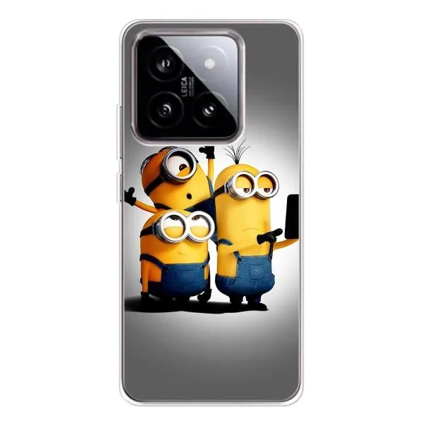 Чехол с принтом «Три миньона» для Xiaomi 15