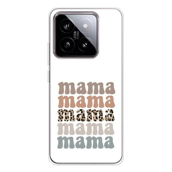 Чехол с принтом «Текстовый коллаж мама» для Xiaomi 15