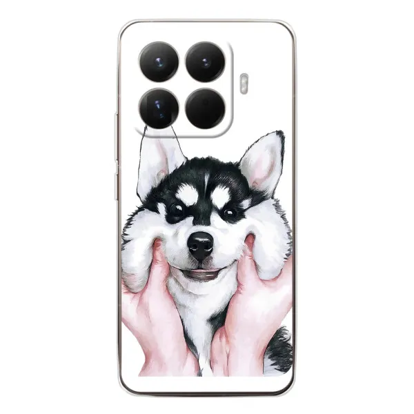 Чохол з принтом «Радісний Хаскі» для Xiaomi 15T Pro Чохол з принтом «Радісний Хаскі» для Xiaomi 15T Pro