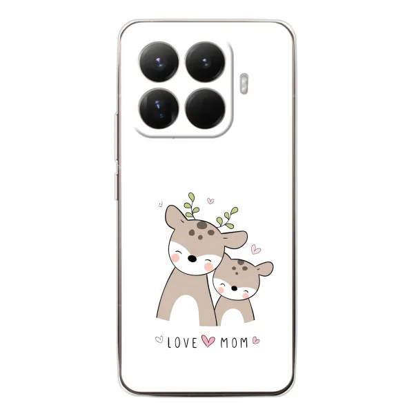 Чехол с принтом «Оленята мама и малыш» для Xiaomi 15T Pro