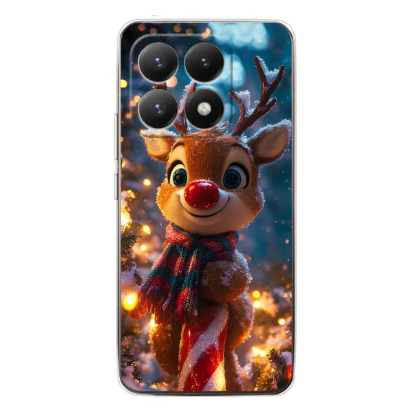 Чехол с принтом «Олень с шарфом» для Xiaomi 15T Чехол с принтом «Олень с шарфом» для Xiaomi 15T