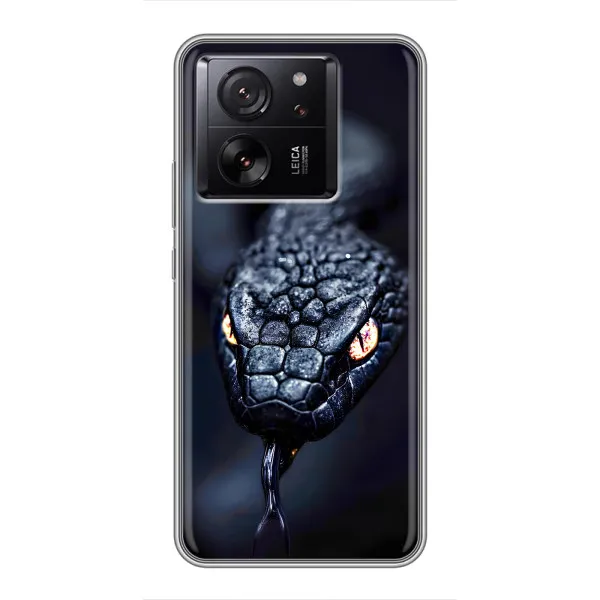 Чехол с принтом «Черная змея» для Xiaomi 16 Чехол с принтом «Черная змея» для Xiaomi 16