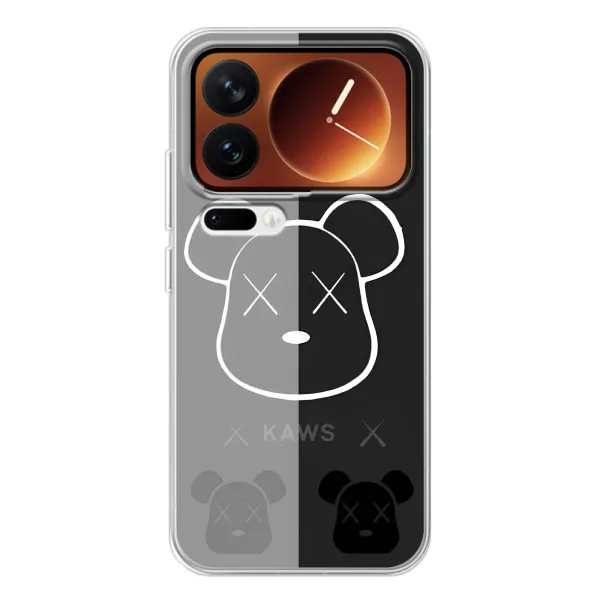 Чехол с принтом «БеарБрик глаза» для Xiaomi 17 Pro