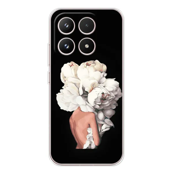 Чехол с принтом «Белые цветы» для Xiaomi 17 Чехол с принтом «Белые цветы» для Xiaomi 17