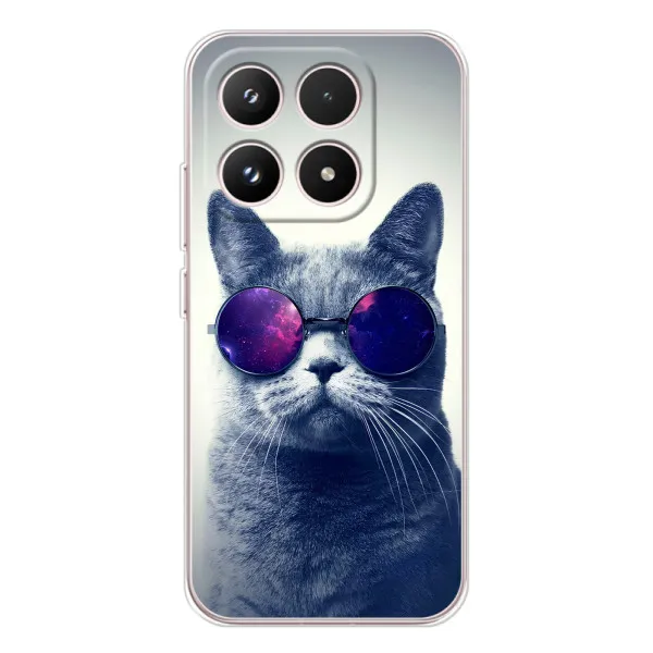 Чехол с принтом «Стильный кот» для Xiaomi 17 Чехол с принтом «Стильный кот» для Xiaomi 17