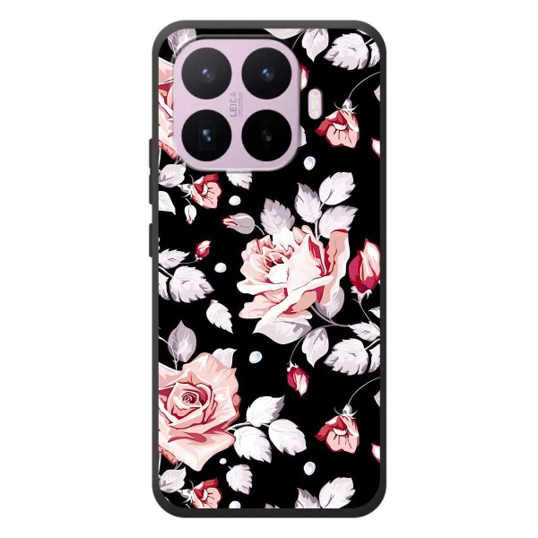 Чохол з принтом «Квіти на чорному» для Xiaomi 17T Чохол з принтом «Квіти на чорному» для Xiaomi 17T