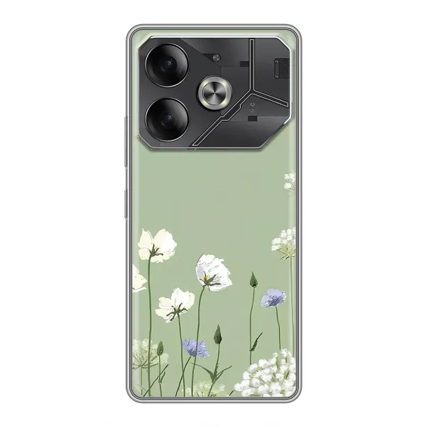 Чохол з принтом «Квіти на зеленому» для Xiaomi 18 Pro Чохол з принтом «Квіти на зеленому» для Xiaomi 18 Pro