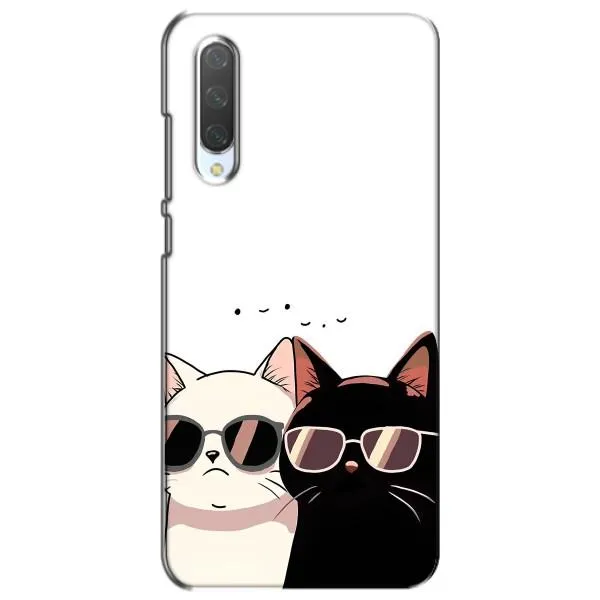 Чехол с принтом «Коты в очках» для Xiaomi Mi CC9e Чехол с принтом «Коты в очках» для Xiaomi Mi CC9e