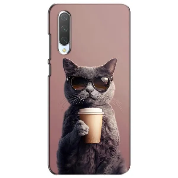 Чехол с принтом «Кот с кофе» для Xiaomi Mi CC9e Чехол с принтом «Кот с кофе» для Xiaomi Mi CC9e