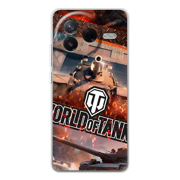 Чехол с принтом «World of Tanks» для Xiaomi Civi 4Pro Чехол с принтом «World of Tanks» для Xiaomi Civi 4Pro
