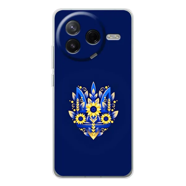 Чехол с принтом «Цветочный Герб» для Xiaomi Civi 4Pro