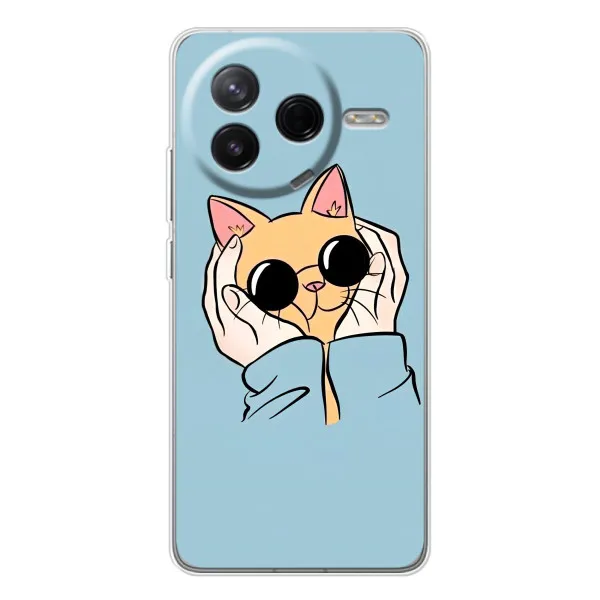 Чехол с принтом «Котик в очках» для Xiaomi Civi 4Pro Чехол с принтом «Котик в очках» для Xiaomi Civi 4Pro