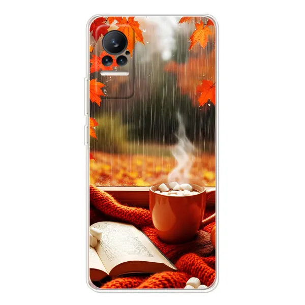 Чехол с принтом «Кофе и дождь» для Xiaomi Civi Чехол с принтом «Кофе и дождь» для Xiaomi Civi